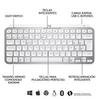 Miniatura 11 de MXKEYS MINI WRLS ILLUMINATED KB PALE GREY - ESP - MEDIT ER