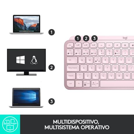 TECLADO LOGITECH BLUETOOTH MX KEYS MINI ILUMINADO COMPACTO RECARGABLE USB-C COLOR ROSA 920-010813 - Imagen 8 de 12 TECLADO LOGITECH BLUETOOTH MX KEYS MINI ILUMINADO COMPACTO RECARGABLE USB-C COLOR ROSA 920-010813 - Imagen 8 de 12