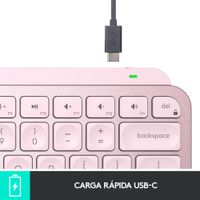 Miniatura 9 de TECLADO LOGITECH BLUETOOTH MX KEYS MINI ILUMINADO COMPACTO RECARGABLE USB-C COLOR ROSA 920-010813