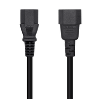 Miniatura 1 de AISENS Cable Alimentación CPU, C13/H-C14/M, Negro, 10 m