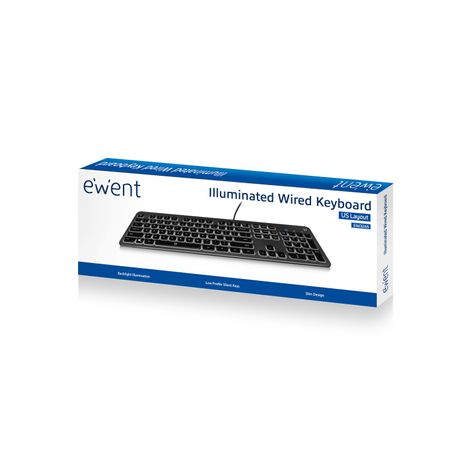 TECLADO EWENT USB RETROILUMINADO LAYOUT ESPAÑOL - Imagen 3 de 3 TECLADO EWENT USB RETROILUMINADO LAYOUT ESPAÑOL - Imagen 3 de 3