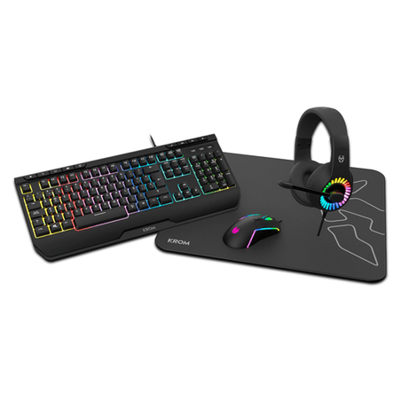 KROM Combo Gaming KENYA 4 en 1 - Imagen 1 de 12 KROM Combo Gaming KENYA 4 en 1 - Imagen 1 de 12