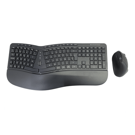 TECLADO Y MOUSE COMBO WIRELESS ERGONOMICO CONCEPTRONIC ORAZIO20 - Imagen 1 de 6 TECLADO Y MOUSE COMBO WIRELESS ERGONOMICO CONCEPTRONIC ORAZIO20 - Imagen 1 de 6