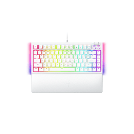 TECLADO GAMING RAZER BLACKWIDOW V4 75% | LAYOUT USA | BLANCO - Imagen 1 de 7 TECLADO GAMING RAZER BLACKWIDOW V4 75% | LAYOUT USA | BLANCO - Imagen 1 de 7