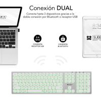 Miniatura 4 de TECLADO BLUETOOTH/2.4G MASTER ILUMINADO EXT P/B