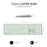 Miniatura 6 de TECLADO BLUETOOTH/2.4G MASTER ILUMINADO EXT P/B