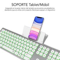 Miniatura 8 de TECLADO BLUETOOTH/2.4G MASTER ILUMINADO EXT P/B