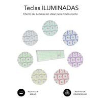 Miniatura 9 de TECLADO BLUETOOTH/2.4G MASTER ILUMINADO EXT P/B