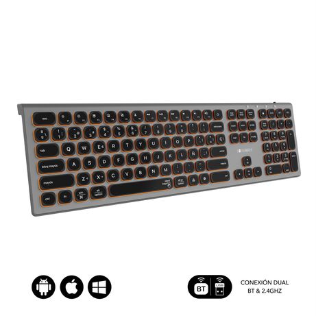 TECLADO BLUETOOTH/2.4G MASTER ILUMINADO EXT G/N - Imagen 3 de 10 TECLADO BLUETOOTH/2.4G MASTER ILUMINADO EXT G/N - Imagen 3 de 10