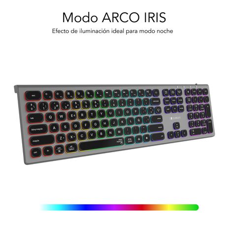 TECLADO BLUETOOTH/2.4G MASTER ILUMINADO EXT G/N - Imagen 10 de 10 TECLADO BLUETOOTH/2.4G MASTER ILUMINADO EXT G/N - Imagen 10 de 10