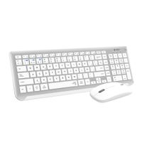 Miniatura 2 de TECLADO CON RATON BLUETOOTH 2.4G PLATA/BLANCO