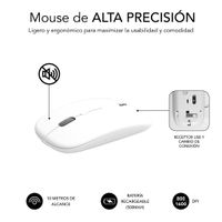 Miniatura 8 de TECLADO CON RATON BLUETOOTH 2.4G PLATA/BLANCO