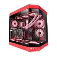 Miniatura 3 de CAJA ATX SEMITORRE GAMING MARS GAMING MC3T COLOR ROJO VISTA PANORAMICA 3 PANELES DE CRISTAL TEMPLADO 3 SLOTS PCI VERTICALES USB-C USB 3.0