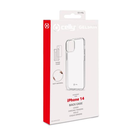 CELLY COVER GELSKIN TPU IPHONE 14 TRANSPARENTE - Imagen 4 de 4 CELLY COVER GELSKIN TPU IPHONE 14 TRANSPARENTE - Imagen 4 de 4