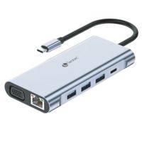 Miniatura 2 de LEOTEC DOCKING STATION 11-1 1USB-C PD100 3USB3.0 1USB-C 1 HDMI 1VGA 1TJSD MCSD