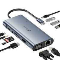 Miniatura 8 de LEOTEC DOCKING STATION 11-1 1USB-C PD100 3USB3.0 1USB-C 1 HDMI 1VGA 1TJSD MCSD