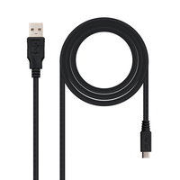 Miniatura 1 de CABLE USB NANO CABLE USB2.0 A/M - MICRO USB2.0 B/M 3.0M NEGRO