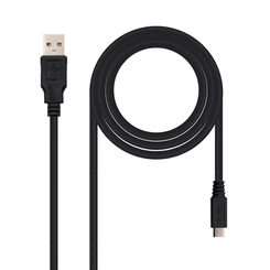 CABLE USB NANO CABLE USB2.0 A/M - MICRO USB2.0 B/M 3.0M NEGRO