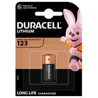 Miniatura 1 de Duracell Ultra Pila Litio CR123A 3V