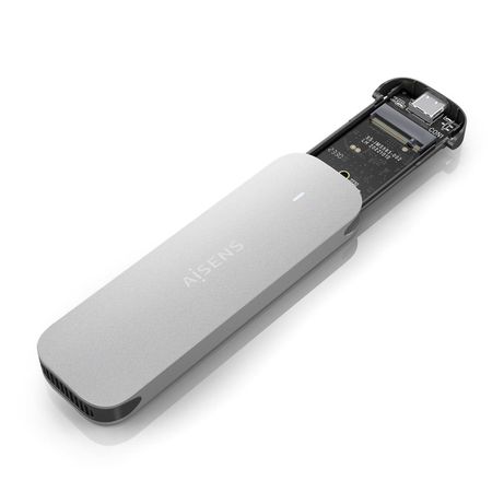CAJA EXTERNA AISENS M.2 (NGFF) ASM2-025SL NVME A USB3.2 GEN2 PLATA - Imagen 3 de 7 CAJA EXTERNA AISENS M.2 (NGFF) ASM2-025SL NVME A USB3.2 GEN2 PLATA - Imagen 3 de 7
