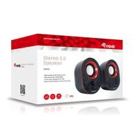 Miniatura 7 de ALTAVOCES 2.0 EQUIP LIFE 6W NEGRO Y ROJO