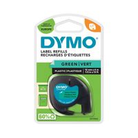 Miniatura 3 de CINTA ROTULADORA LETRATAG 12MMX4M NEGRO/VERDE DYMO S0721640