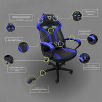 Miniatura 4 de SILLA GAMING VIZZIO NAYADE V2 NEGRO/AZUL
