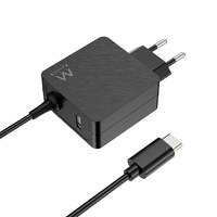 Miniatura 1 de CARGADOR DE PARED EWENT EW3979 USB-C CON DP 45W + PUERTO USB-A