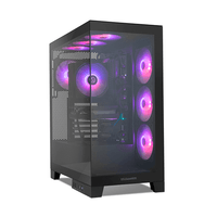 Miniatura 1 de CAJA NOX HUMMER GLOCK SEMITORRE ATX FRAMELESS NEGRO