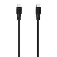 Miniatura 1 de AISENS Cable USB 3.2 Gen2x2 20Gbps 8k@30Hz 5A 100W E-Marker, Tipo USB-C/M-USB-C/M, Negro, 2.0m