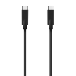 AISENS Cable USB 3.2 Gen1 5Gbps 4k@60Hz 3A 60W E-Marker, Tipo USB-C/M-USB-C/M, Negro, 5.0m