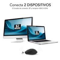 Miniatura 4 de RATON SUBBLIM CURVE ERGO DUAL BLACK