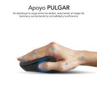 Miniatura 6 de RATON SUBBLIM CURVE ERGO DUAL BLACK
