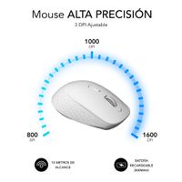 Miniatura 5 de RATON SUBBLIM CURVE ERGO BLANCO