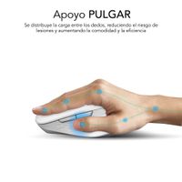 Miniatura 6 de RATON SUBBLIM CURVE ERGO BLANCO