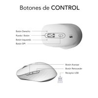 Miniatura 7 de RATON SUBBLIM CURVE ERGO BLANCO