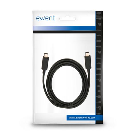 CABLE USB EWENT USB-C CARGA RAPIDA 100W-SINCRO DATOS 20GBPS-VIDEO 4K 1M - Imagen 3 de 3 CABLE USB EWENT USB-C CARGA RAPIDA 100W-SINCRO DATOS 20GBPS-VIDEO 4K 1M - Imagen 3 de 3
