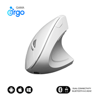 Miniatura 1 de RATON SUBBLIM VERTICAL ERGO DUAL BATERIA BLANCO