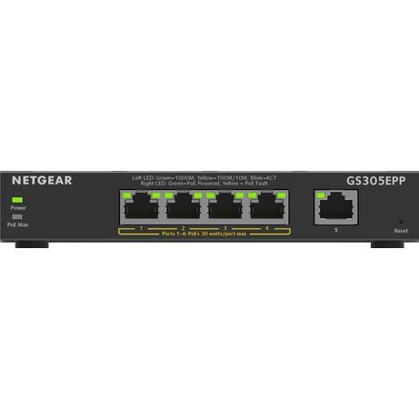 5PT GE PLUS SWCH W/HI-PWR POE+ - Imagen 3 de 11 5PT GE PLUS SWCH W/HI-PWR POE+ - Imagen 3 de 11