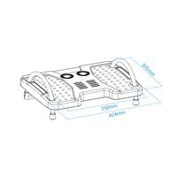 Miniatura 4 de REPOSAPIES TOOQ TQFR0601-G AJUSTABLE EN INCLINACION COLOR NEGRO