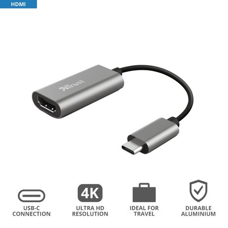 ADAPTADOR TRUST 23774 USB-C A HDMI HEMBRA UHD 4K AUDIO MULTICANAL - Imagen 8 de 12 ADAPTADOR TRUST 23774 USB-C A HDMI HEMBRA UHD 4K AUDIO MULTICANAL - Imagen 8 de 12