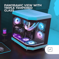Miniatura 2 de CAJA GAMING MARS GAMING MC-3T | AZUL