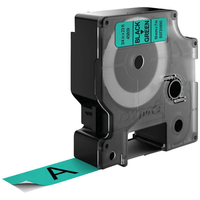 Miniatura 1 de CINTA ROTULADORA D1 19MMX7M NEGRO/VERDE DYMO S0720890