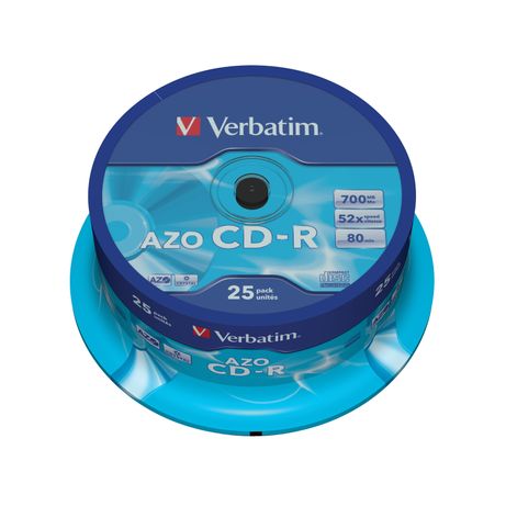 CD-R VERBATIM 25 UNIDADES 52x AZO 43352 - Imagen 3 de 3 CD-R VERBATIM 25 UNIDADES 52x AZO 43352 - Imagen 3 de 3
