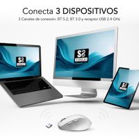Miniatura 4 de RATON SUBBLIM VERTICAL COMFORT ERGO DUAL WHITE