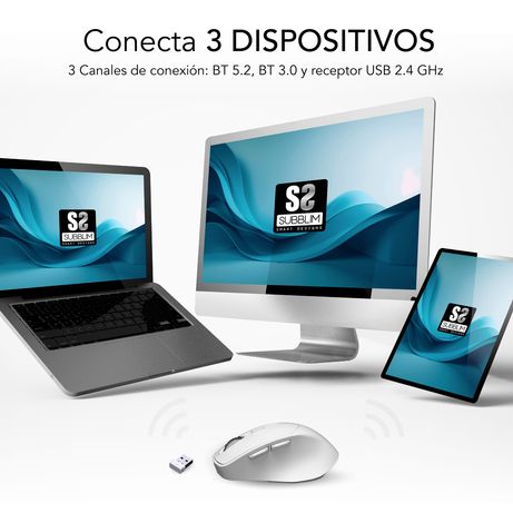 RATON SUBBLIM VERTICAL COMFORT ERGO DUAL WHITE - Imagen 4 de 8 RATON SUBBLIM VERTICAL COMFORT ERGO DUAL WHITE - Imagen 4 de 8