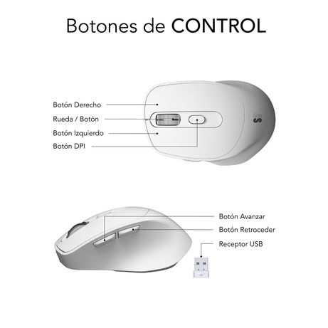 RATON SUBBLIM VERTICAL COMFORT ERGO DUAL WHITE - Imagen 7 de 8 RATON SUBBLIM VERTICAL COMFORT ERGO DUAL WHITE - Imagen 7 de 8