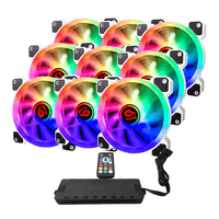 Miniatura 1 de TALIUS IRIS SPECTRUM ARGB/CRONOS PACK 9 VENTILADORES 120MM + CENTRALITA COLOR BLANCO