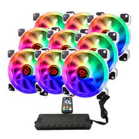 Miniatura 2 de TALIUS IRIS SPECTRUM ARGB/CRONOS PACK 9 VENTILADORES 120MM + CENTRALITA COLOR BLANCO
