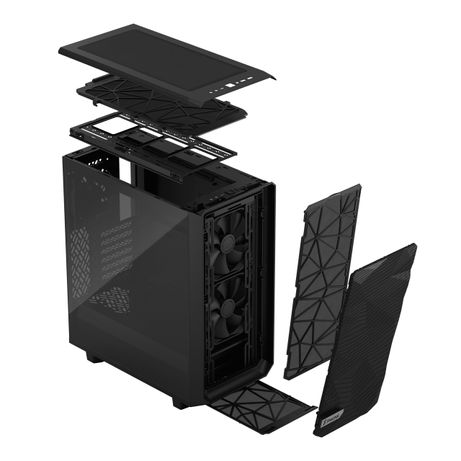 CAJA FRACTAL DESIGN MESHIFY 2 COMPACT CRISTAL TEMPLADO - NEGRO - Imagen 18 de 19 CAJA FRACTAL DESIGN MESHIFY 2 COMPACT CRISTAL TEMPLADO - NEGRO - Imagen 18 de 19